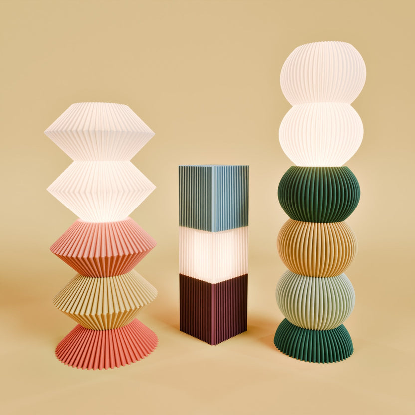 Melt Mod | Sculptural, Stackable Lamps Made to Order in Seattle