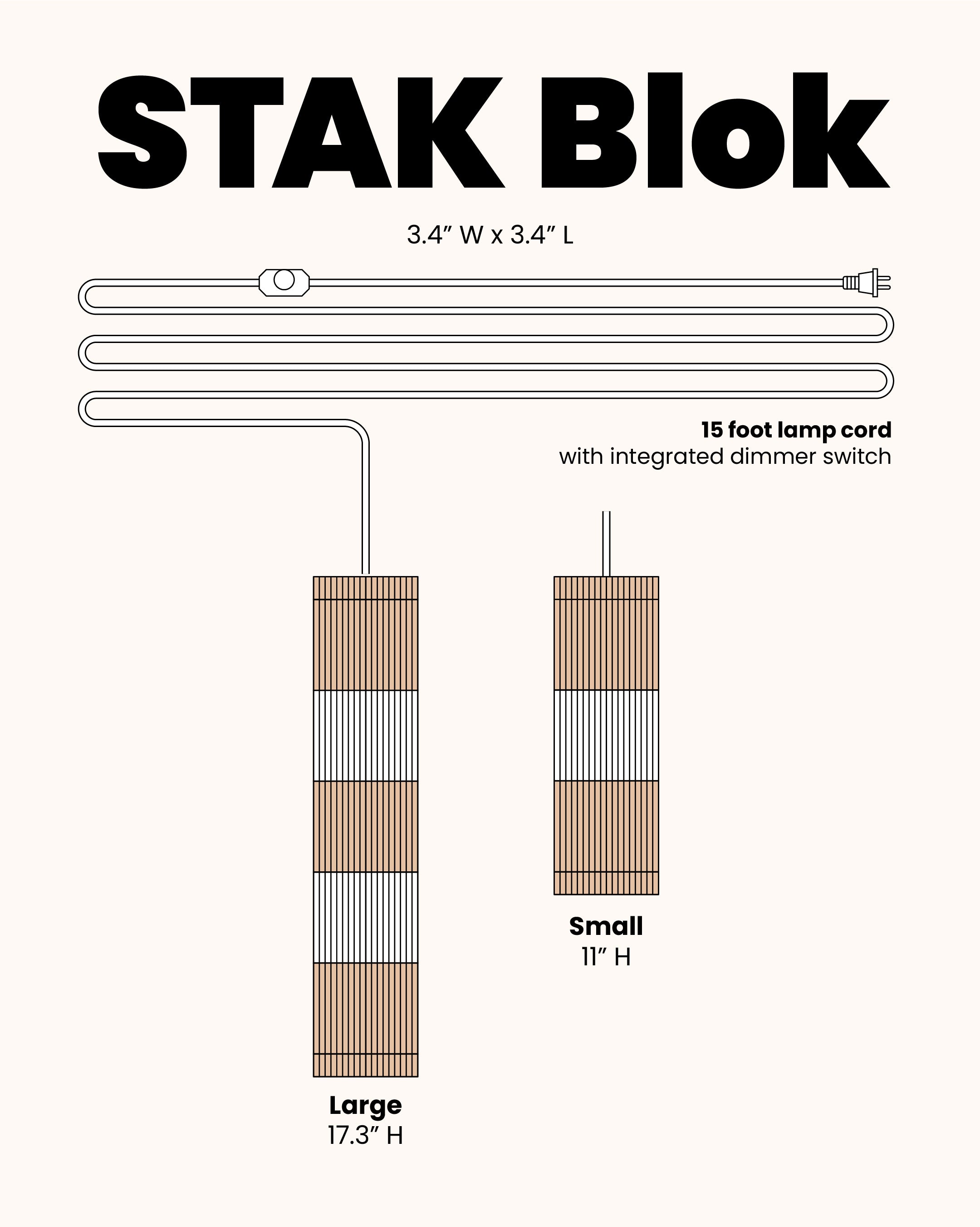STAK Blok Pendant