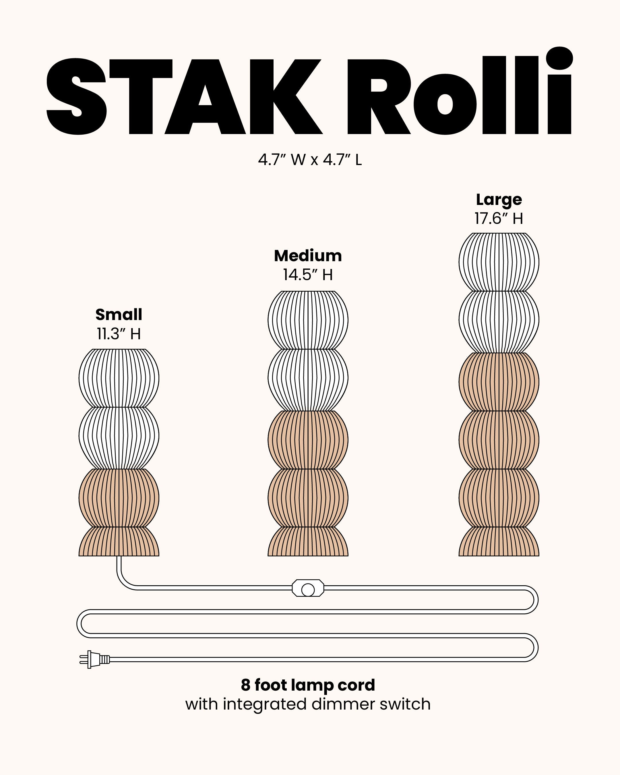 STAK Rolli Lamp